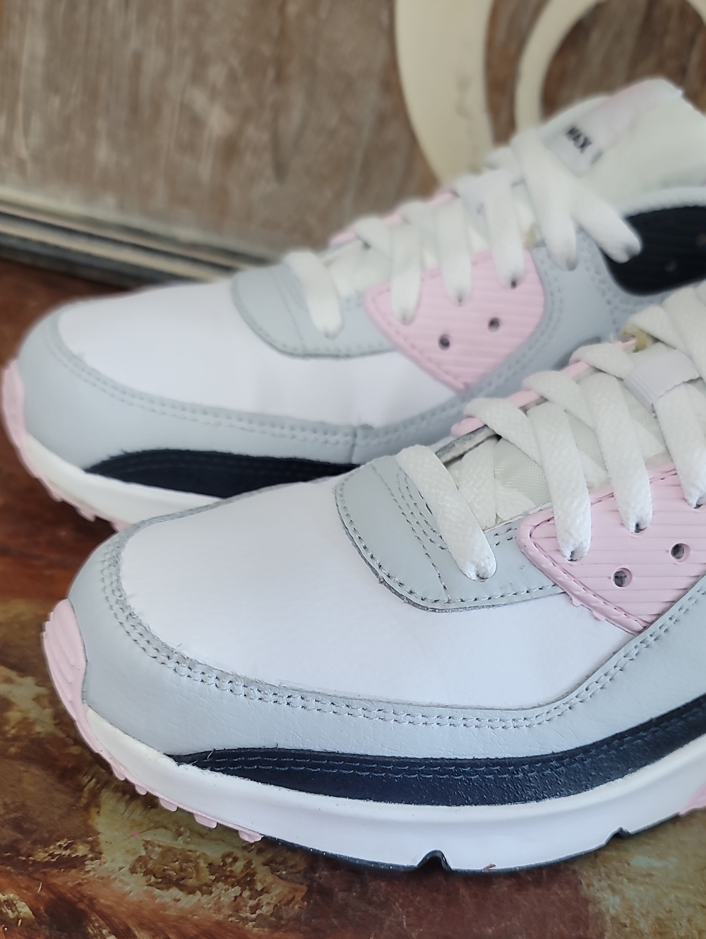 🔥 Nike Air Max 90 LTR "Pink Foam/Armory Navy" Wmns 7 Great Cond! Fast Shipping - Picture 13 of 16